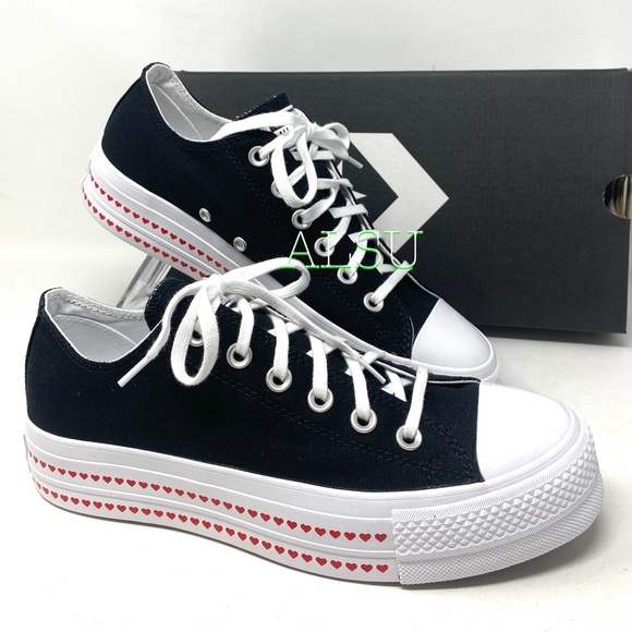 Converse Ctas Lift Black University Red Platform W - Picture 9 of 10